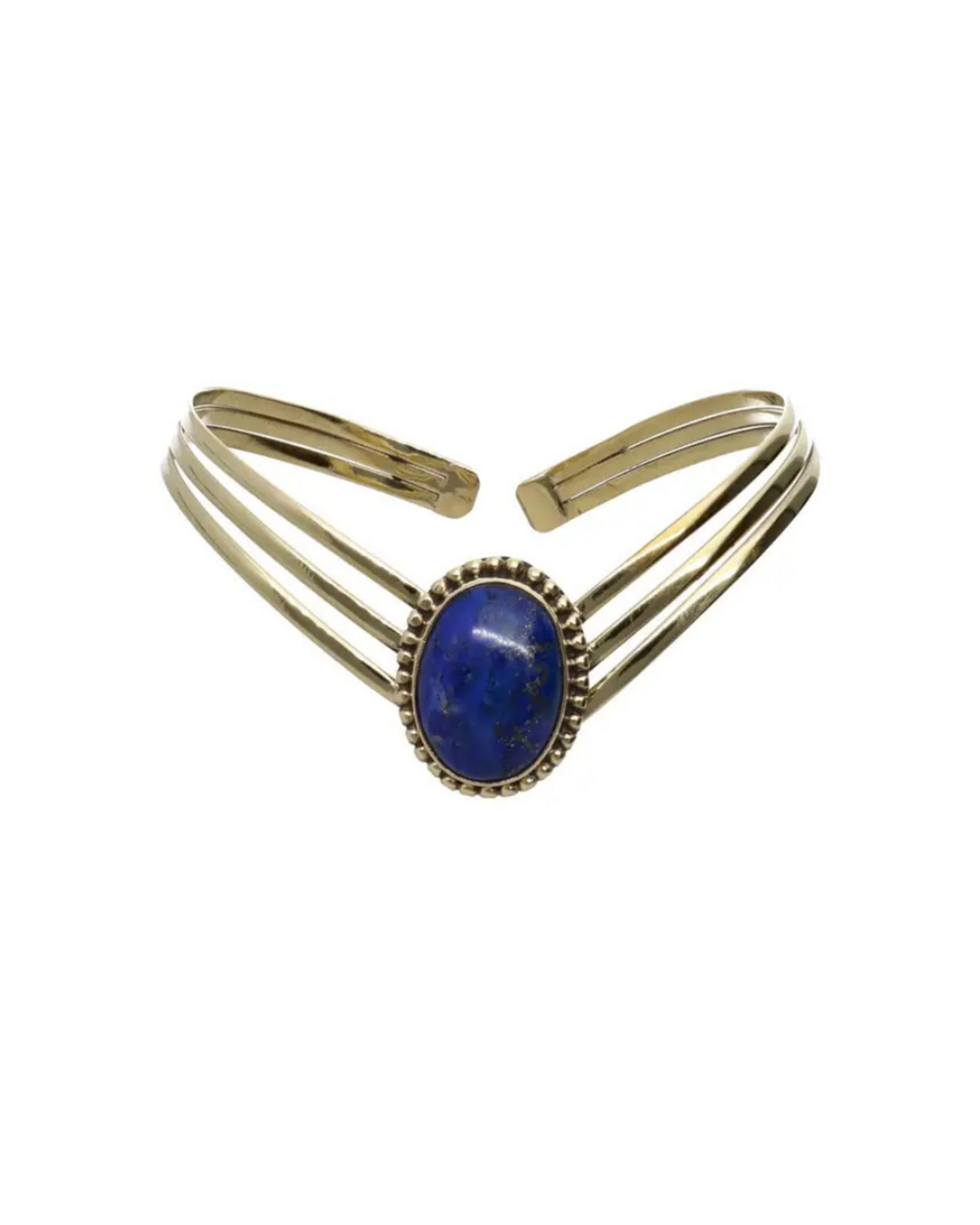 PULSERA DE BRONCE CON  LAPISLAZULI - 1