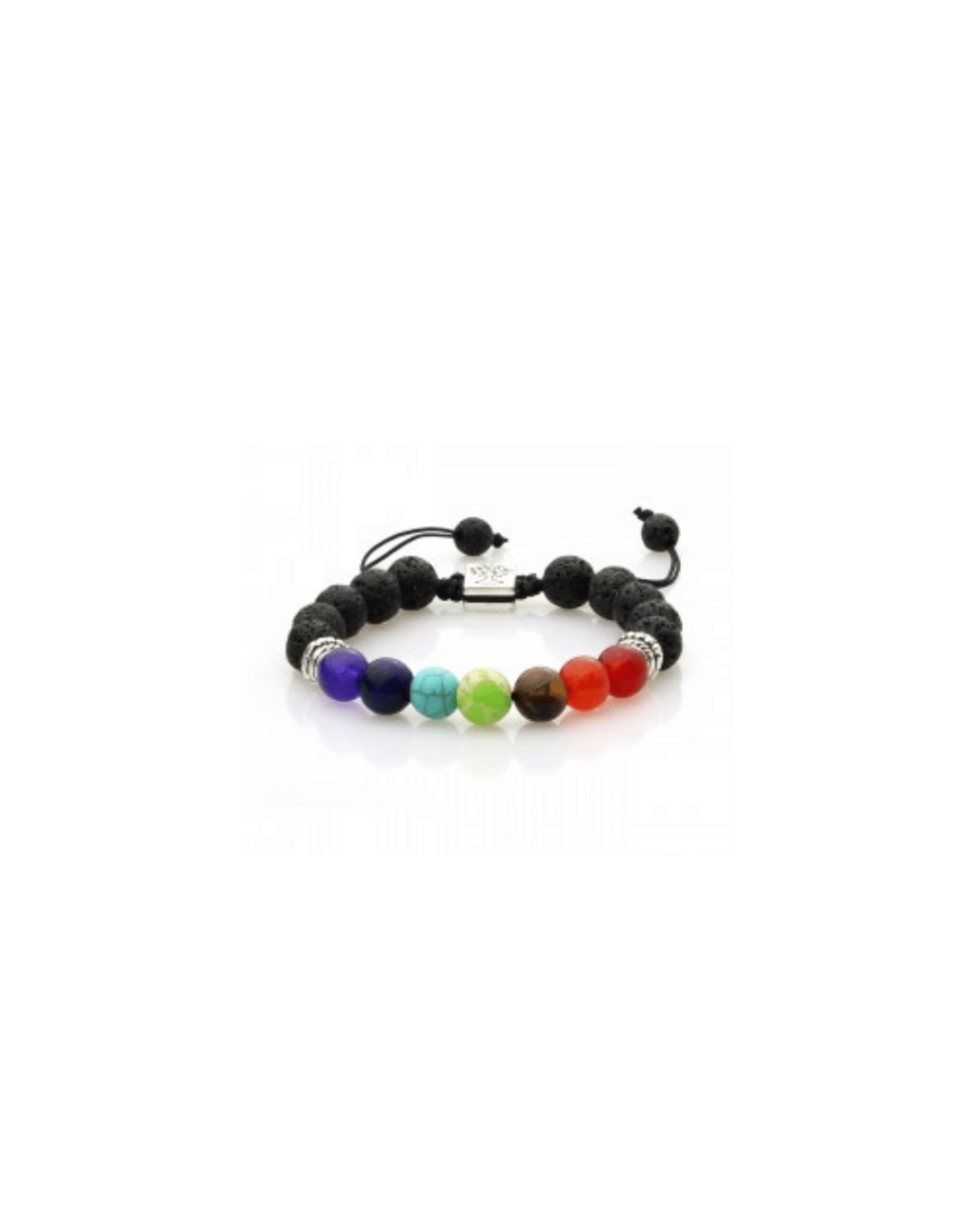 PULSERAPIEDRA VOLCANICA Y CHAKRAS 8MM - 1
