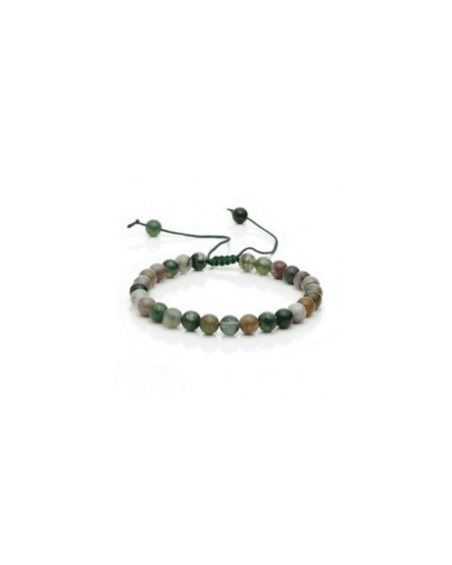 PULSERA AJUSTABLE AGATA INDIA 6 MM - 1